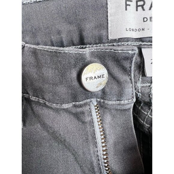 Frame Denim Skinny Jeans Women's Size 26 St Germain Gray Denim - Picture 12 of 12
